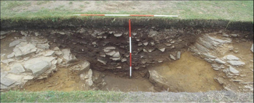 Click to enlarge image of Deep Defensive Ditch under the lawn